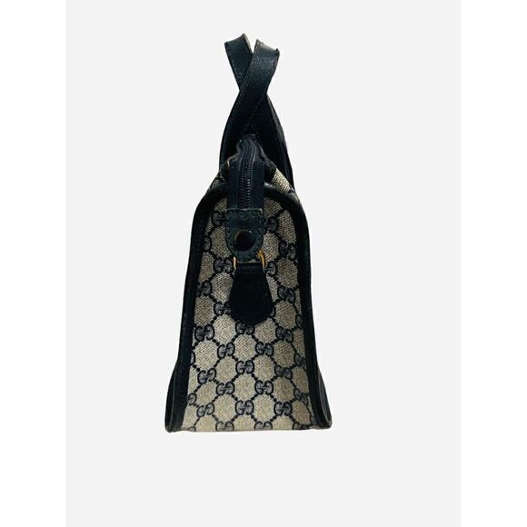 Gucci vintage small Gg canvas black tote - Picture 5 of 16